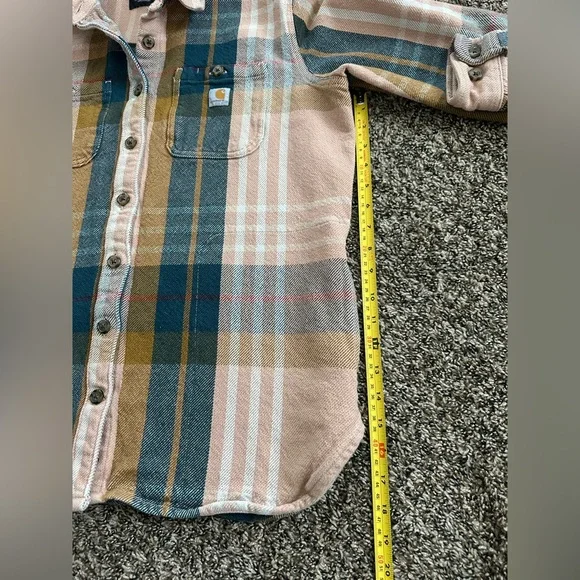 Carhartt Women's Tencel Relaxed Fit Flannel Work Shirt - size Medium - Picture 5 of 7